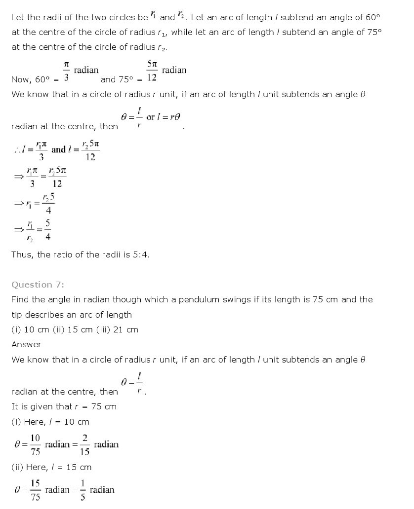 11th, Maths, Trigonometric Functions 5
