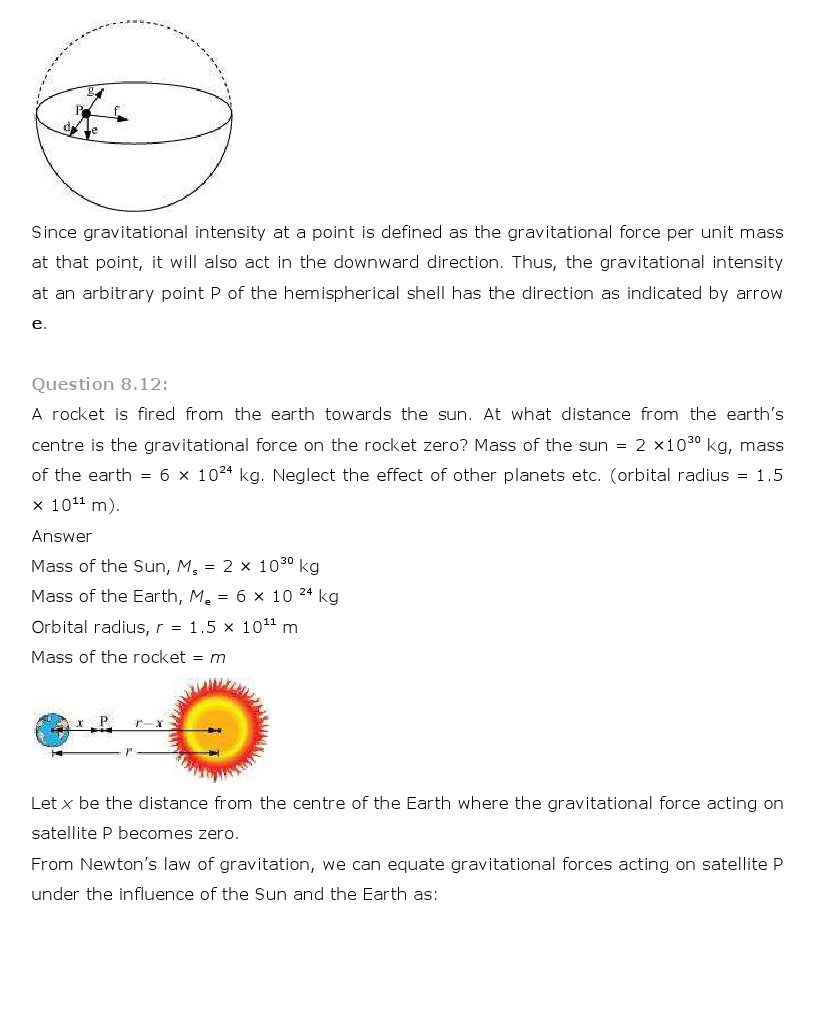 11th, Physics, Gravitation 10