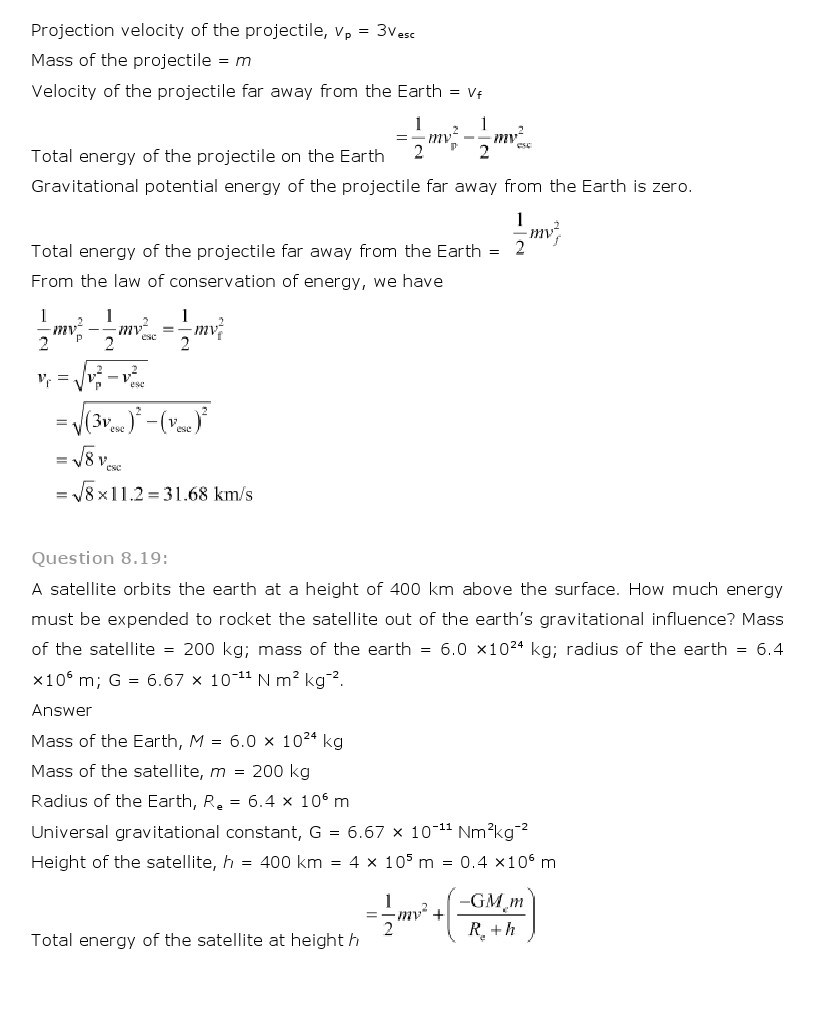 11th, Physics, Gravitation 16