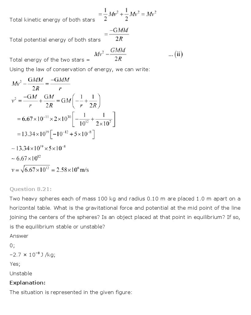 11th, Physics, Gravitation 18