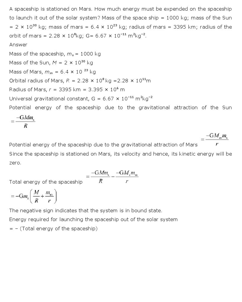 11th, Physics, Gravitation 21