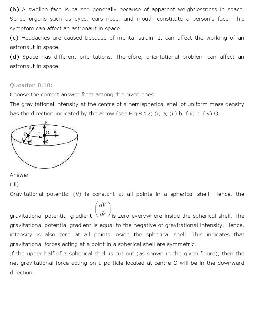 11th, Physics, Gravitation 8