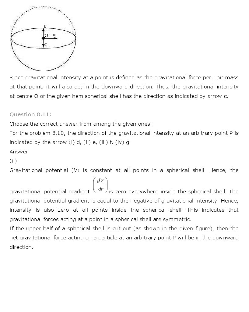 11th, Physics, Gravitation 9