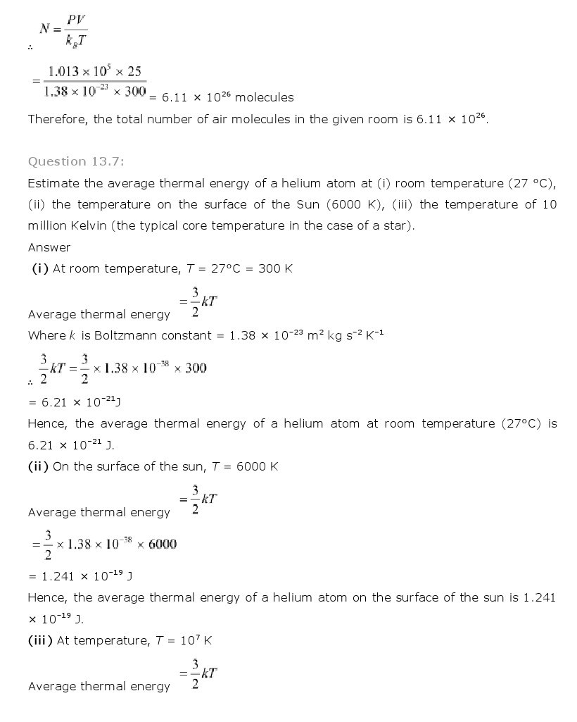 11th, Physics, Kinetic Theory 7