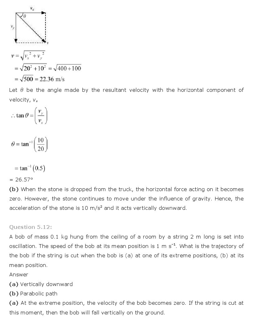 11th, Physics, Laws of motion 10