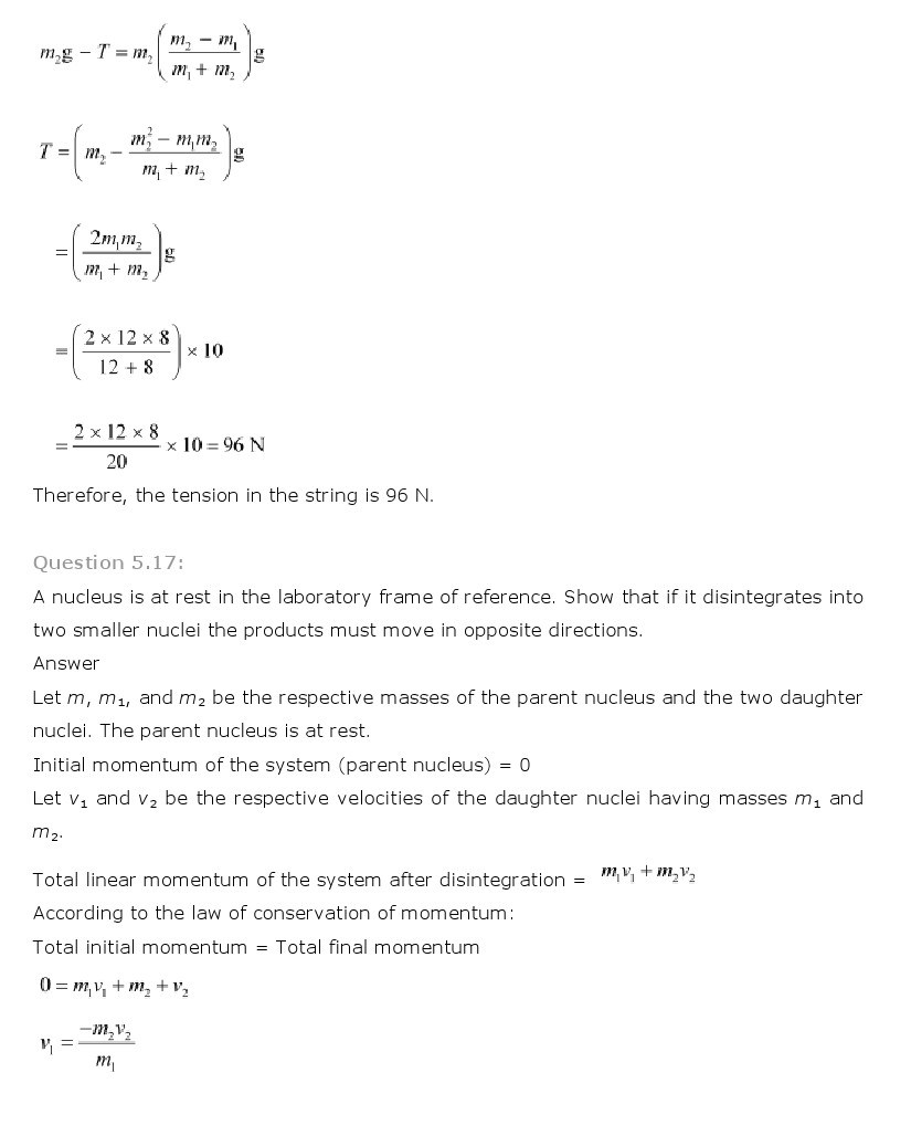 11th, Physics, Laws of motion 16