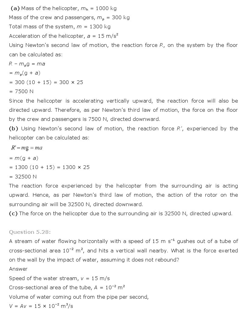 11th, Physics, Laws of motion 26