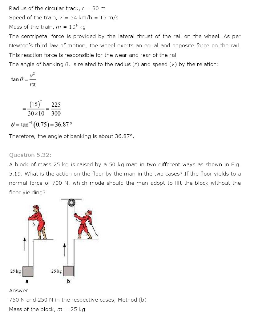 11th, Physics, Laws of motion 29