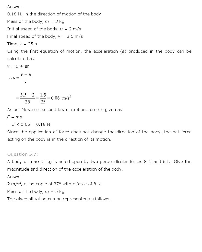 11th, Physics, Laws of motion 5
