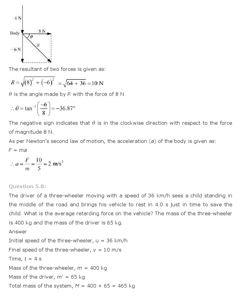 11th, Physics, Laws of motion 6