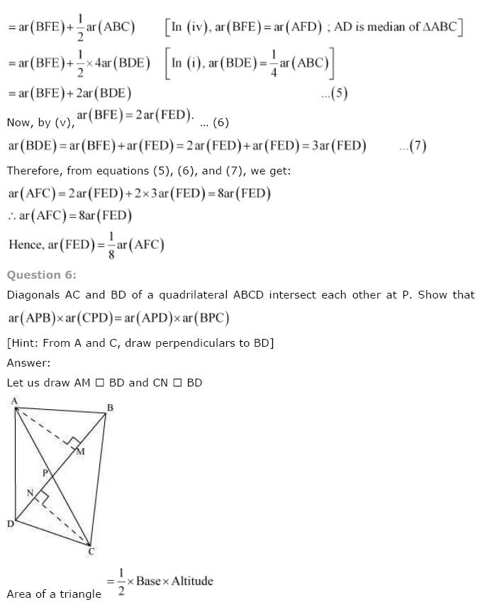 Areas of Parallelograms NCERT Solutions 34