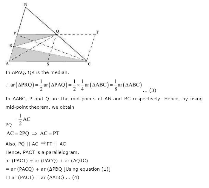 Areas of Parallelograms NCERT Solutions 37