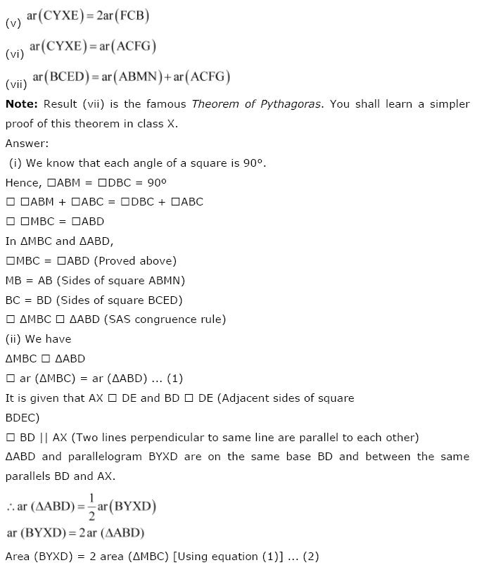 Areas of Parallelograms NCERT Solutions 40