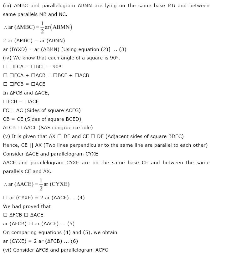 Areas of Parallelograms NCERT Solutions 41