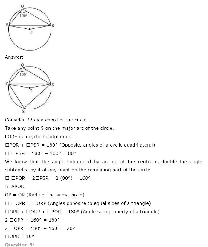 Circles NCERT Solutions 19