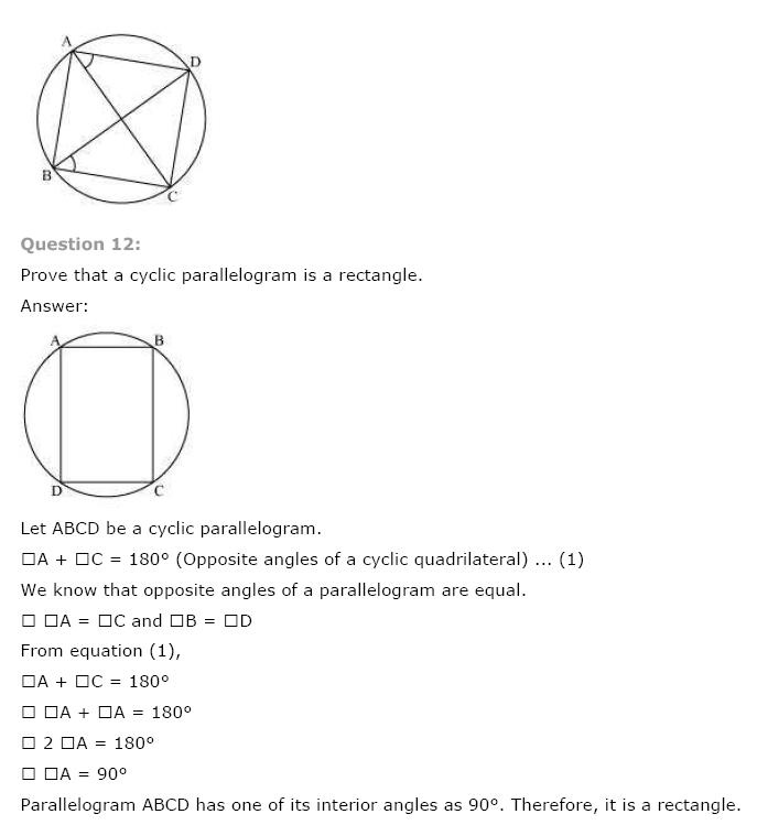 Circles NCERT Solutions 26