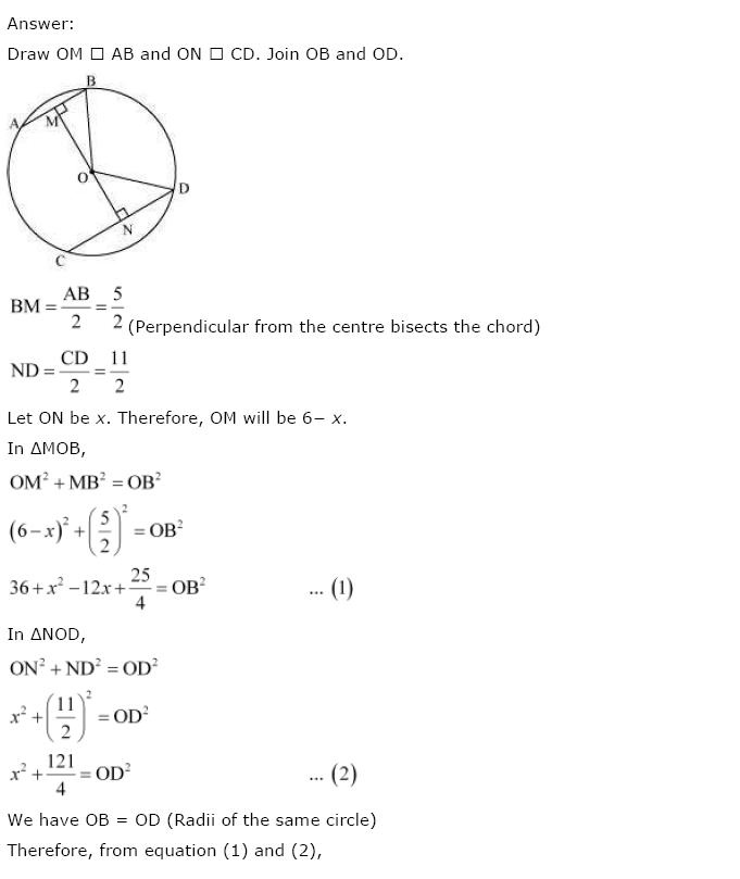 Circles NCERT Solutions 28