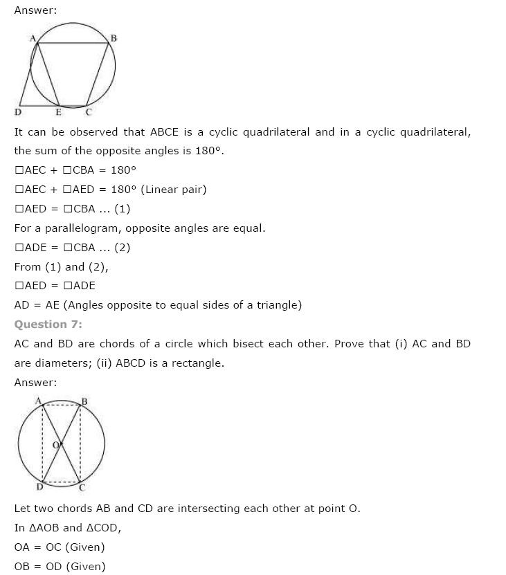 Circles NCERT Solutions 33