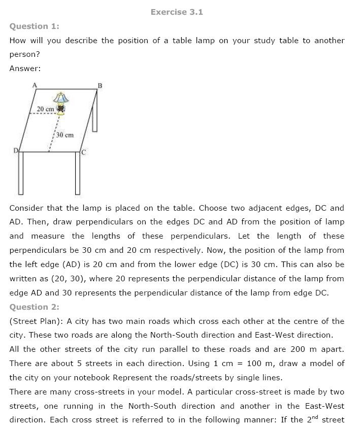 Coordinate Geometry NCERT Solutions 1