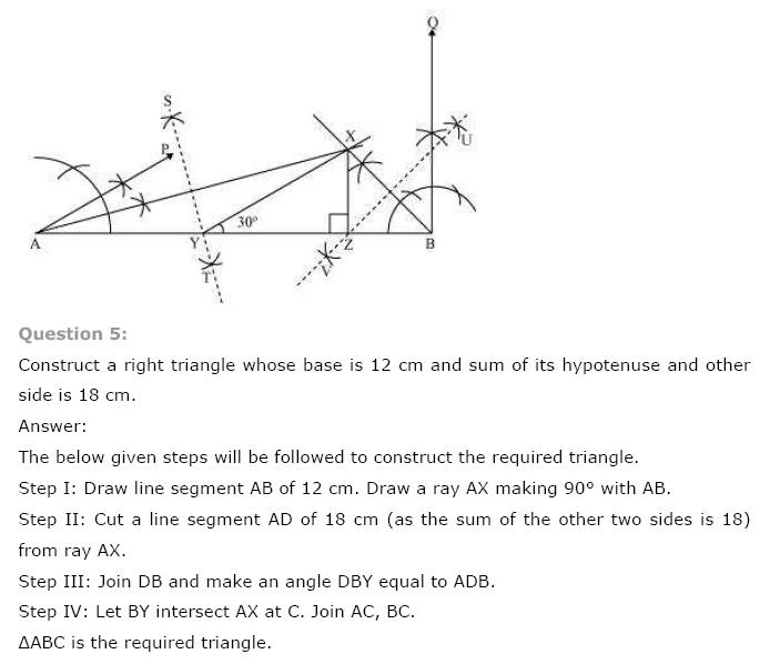 Geometric Constructions NCERT Solutions 14