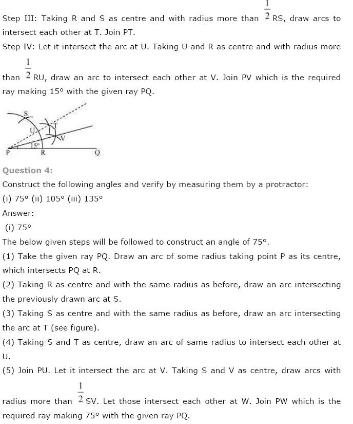 Geometric Constructions NCERT Solutions 6