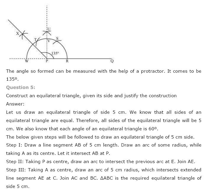 Geometric Constructions NCERT Solutions 9