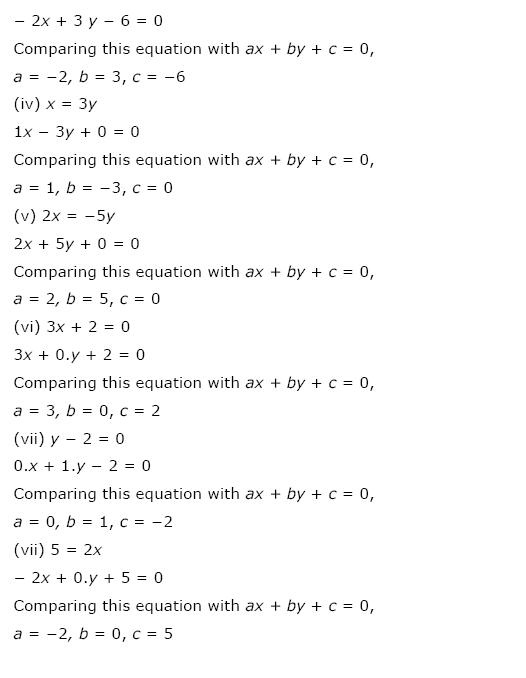 Linear Equations NCERT Solutions 2