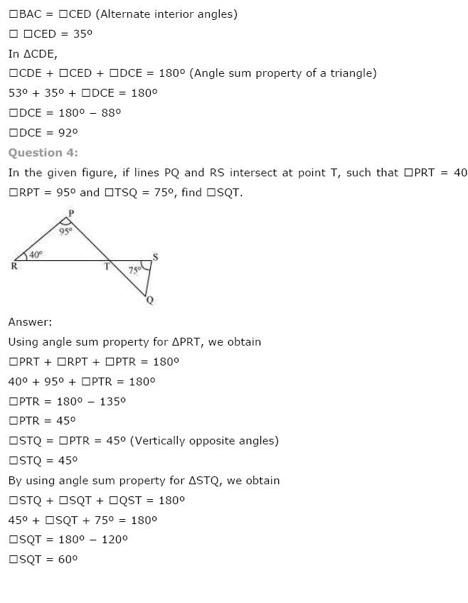 Lines And Angles NCERT Solutions 13