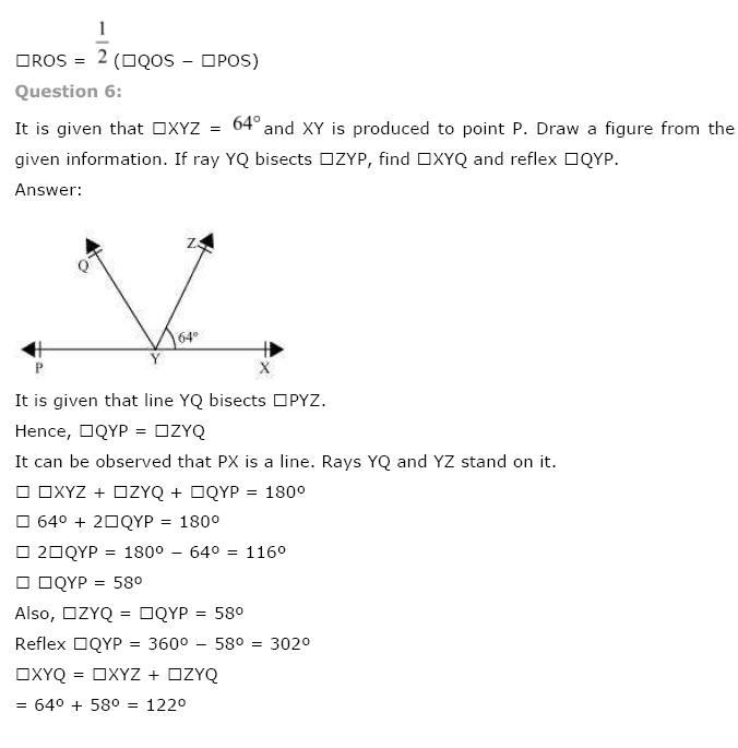 Lines And Angles NCERT Solutions 5
