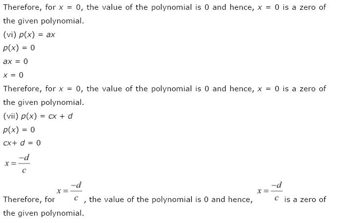 Polynomials NCERT Solutions 10