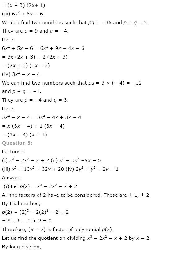 Polynomials NCERT Solutions 21