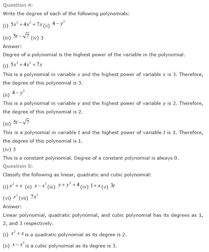 Polynomials NCERT Solutions 3