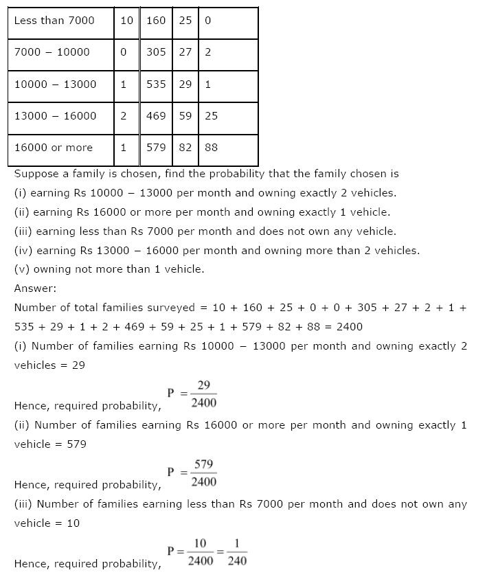Probability NCERT Solutions 4