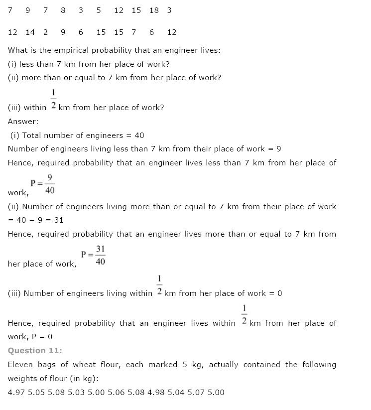 Probability NCERT Solutions 7