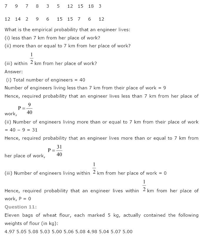 assignment on probability class 9