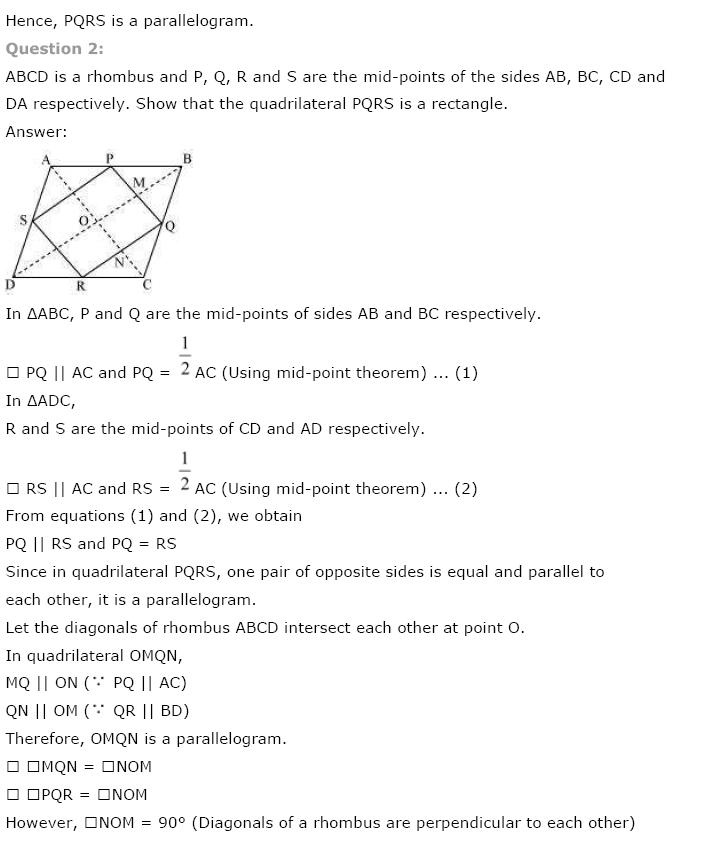 Quadrilaterals NCERT Solutions 15