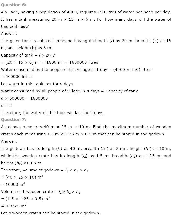 Surface Areas And Volumes NCERT Solutions 32