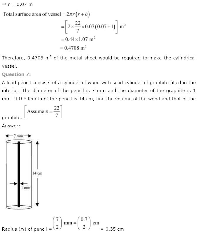 Surface Areas And Volumes NCERT Solutions 40