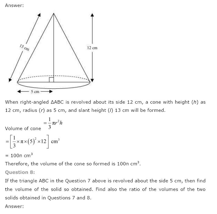 Surface Areas And Volumes NCERT Solutions 48