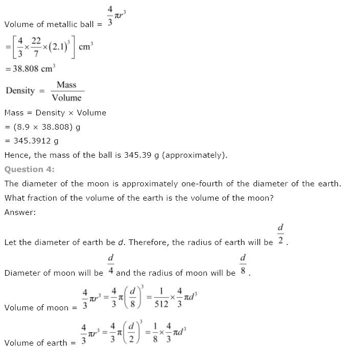 Surface Areas And Volumes NCERT Solutions 53