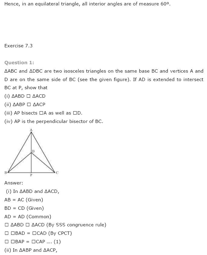 Triangles NCERT Solutions 13