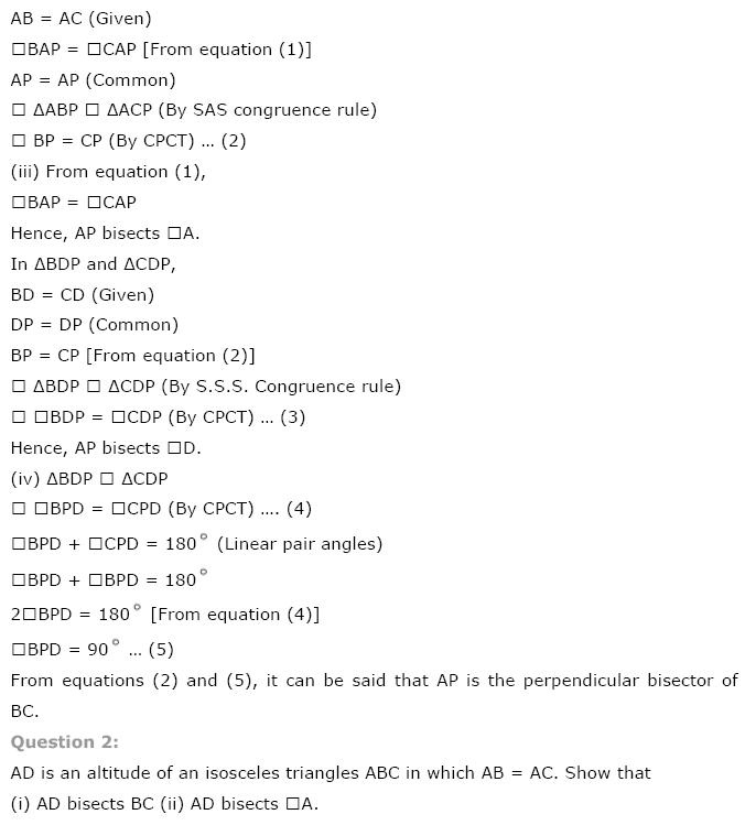 Triangles NCERT Solutions 14