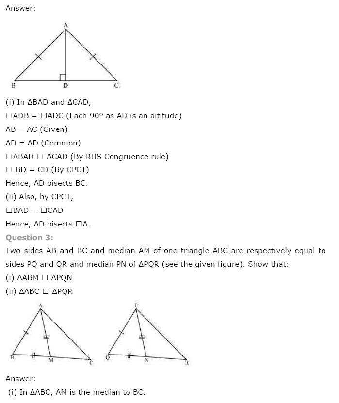 Triangles NCERT Solutions 15