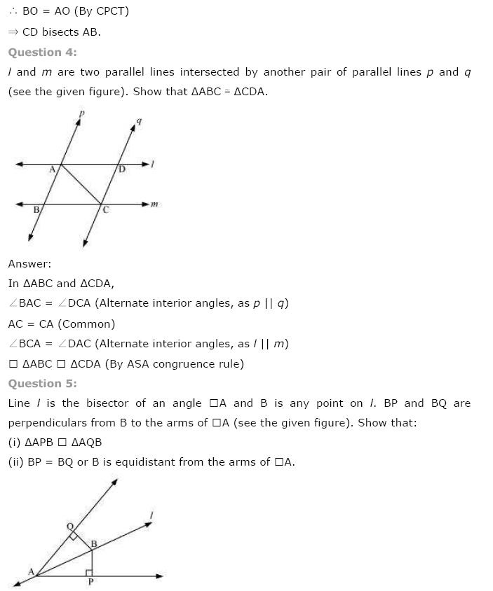 Triangles NCERT Solutions 3