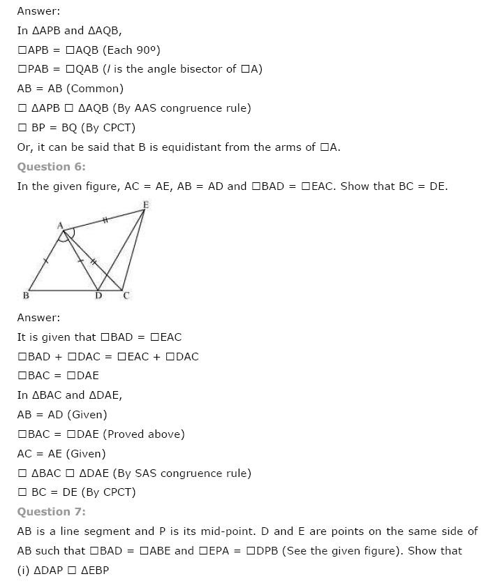 Triangles NCERT Solutions 4