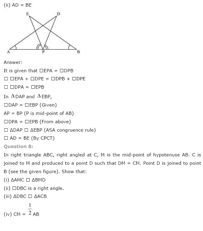 Triangles NCERT Solutions 5