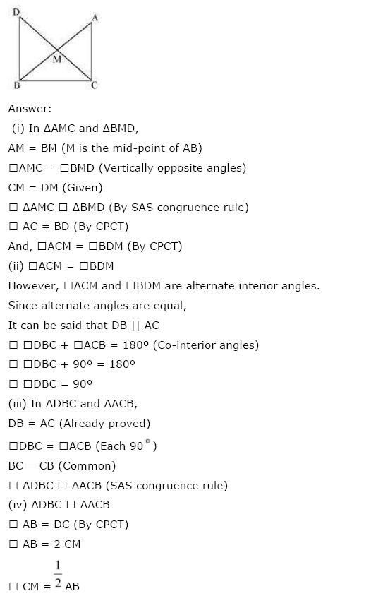 Triangles NCERT Solutions 6