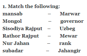 The Mughal(16th to 17th century) Class 7 Ch 4 History NCERT Ques & Ans